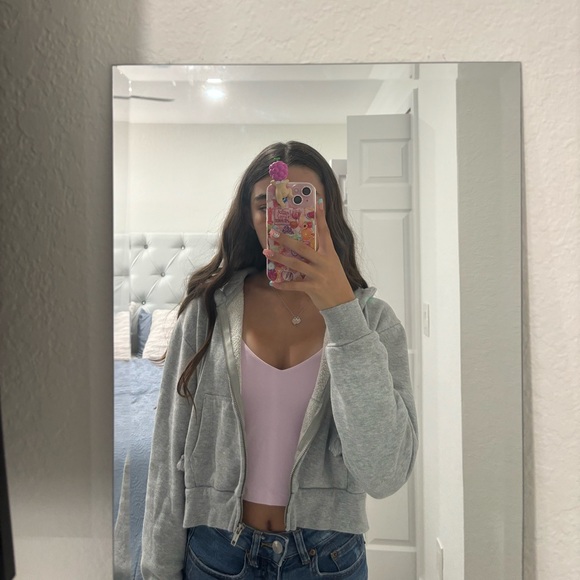 Gray Zip-Up Hoodie - Picture 1 of 7
